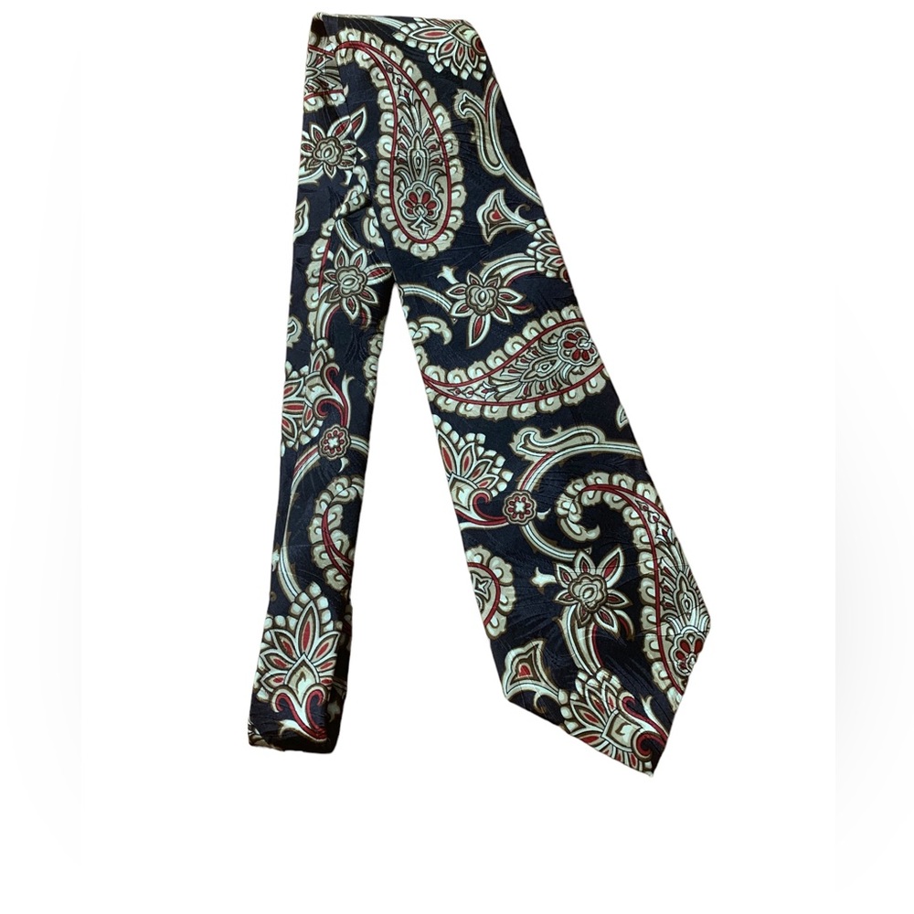 Christian Dior Monsieur Paisley Print Silk Tie - Picture 3 of 7